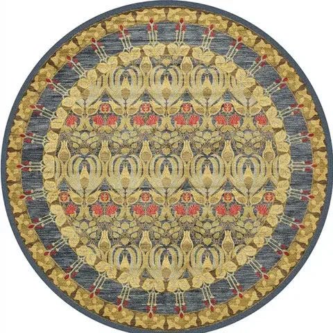 Tapis Rond Vintage Look Oriental - Mon Tapis Design