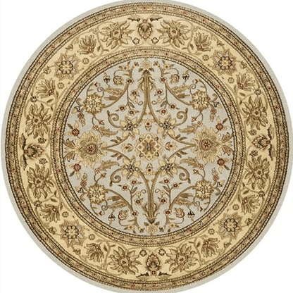 Tapis Rond Vintage Motifs d’Autrefois - Mon Tapis Design