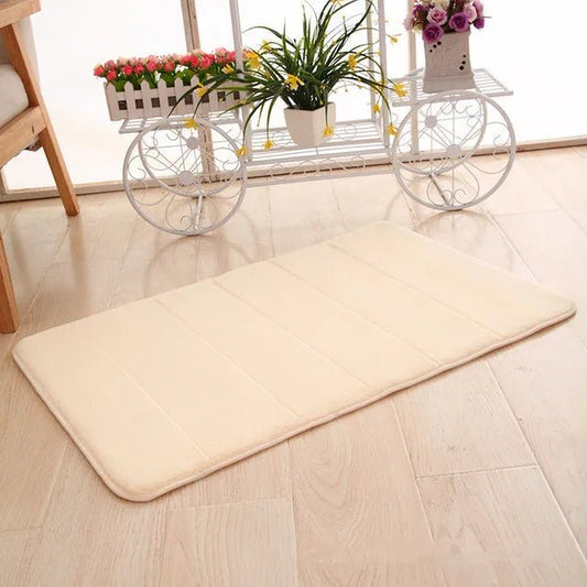 Tapis De Bain Antidérapant Beige - Mon Tapis Design