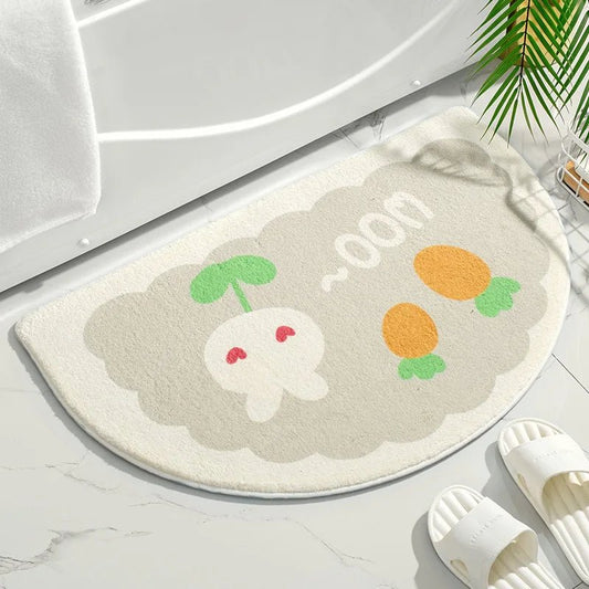 Tapis De Bain Antidérapant Carottes - Mon Tapis Design