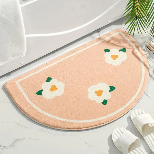 Tapis De Bain Antidérapant Pêche - Mon Tapis Design