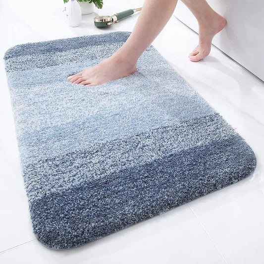 Tapis De Bain Dégradé Bleu - Mon Tapis Design