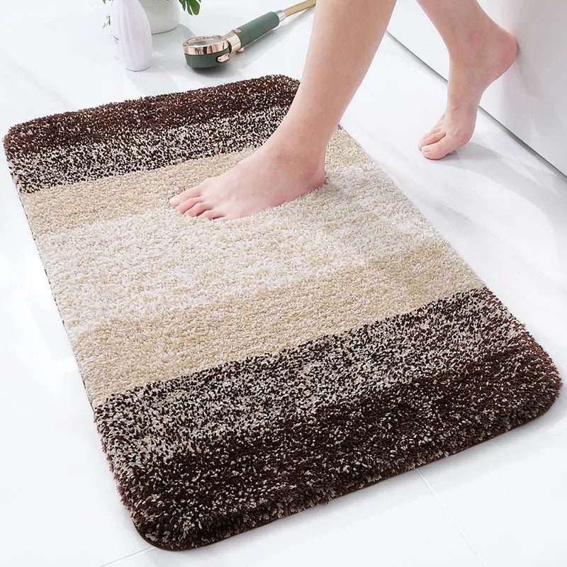 Tapis De Bain Dégradé Marron - Mon Tapis Design