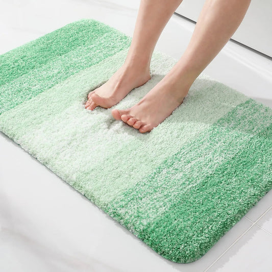 Tapis De Bain Dégradé Vert - Mon Tapis Design