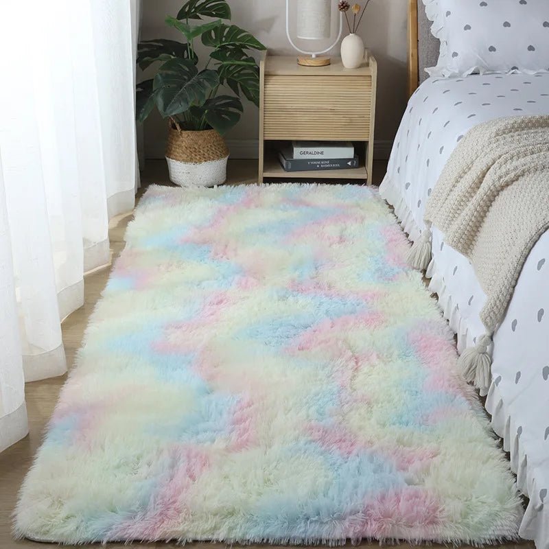 Tapis De Chambre Doux Arc-En-Ciel - Mon Tapis Design