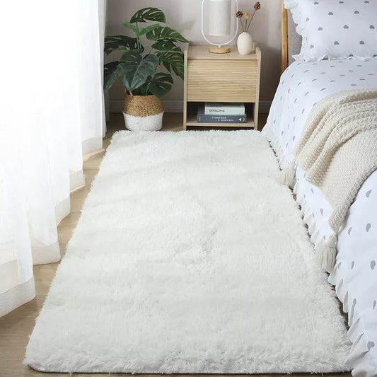 Tapis De Chambre Doux Blanc - Mon Tapis Design