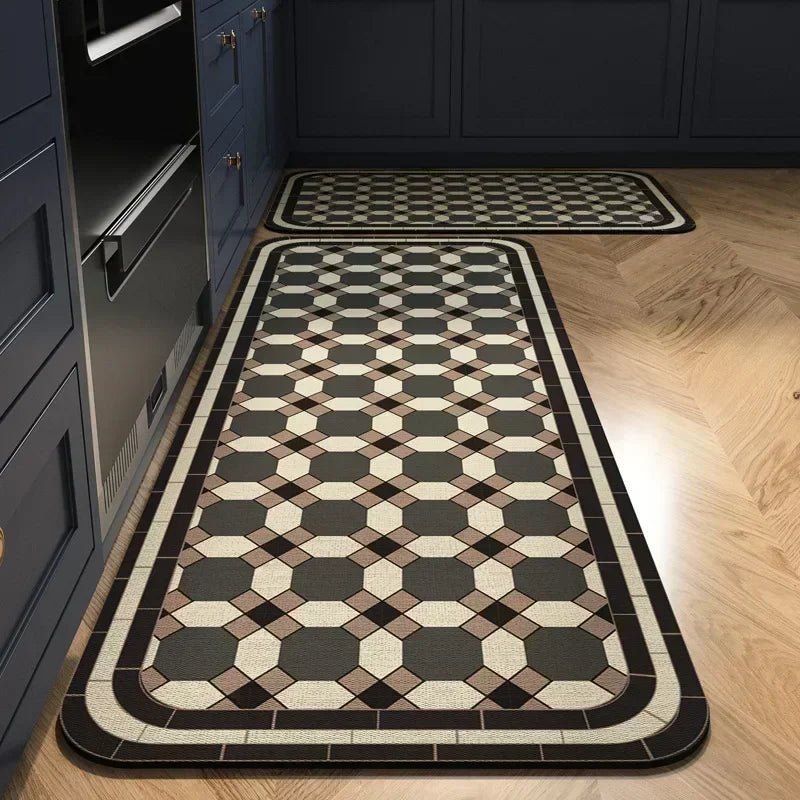 Tapis De Cuisine Chic Carreaux - Mon Tapis Design