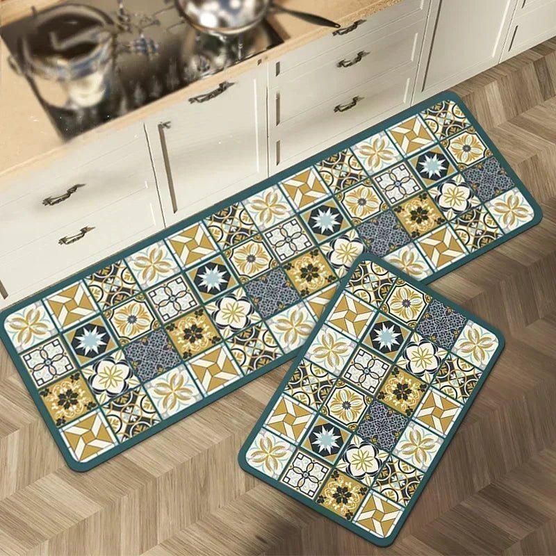 Tapis De Cuisine Mosaïques Chic - Mon Tapis Design