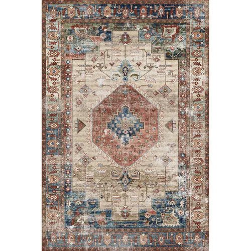 Tapis De Salon Américain Vintage Foncé - Mon Tapis Design
