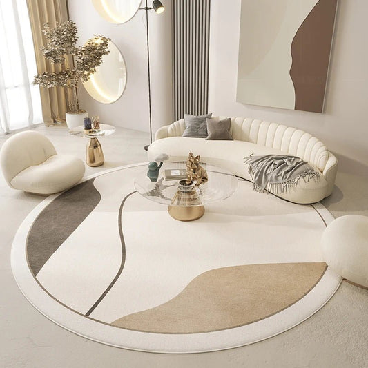 Tapis de Salon Rond Chic Scandinave - Mon Tapis Design