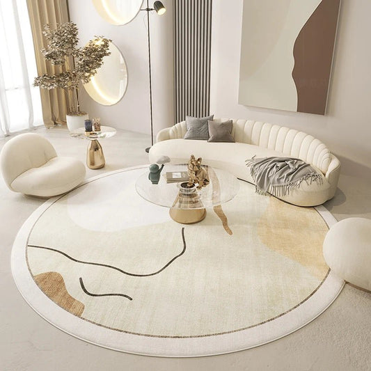 Tapis de Salon Rond Scandinave Chic - Mon Tapis Design