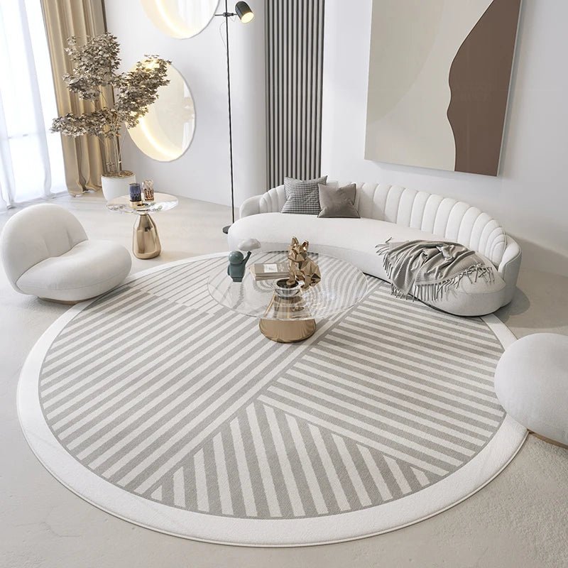 Tapis de Salon Rond Scandinave Minimaliste - Mon Tapis Design