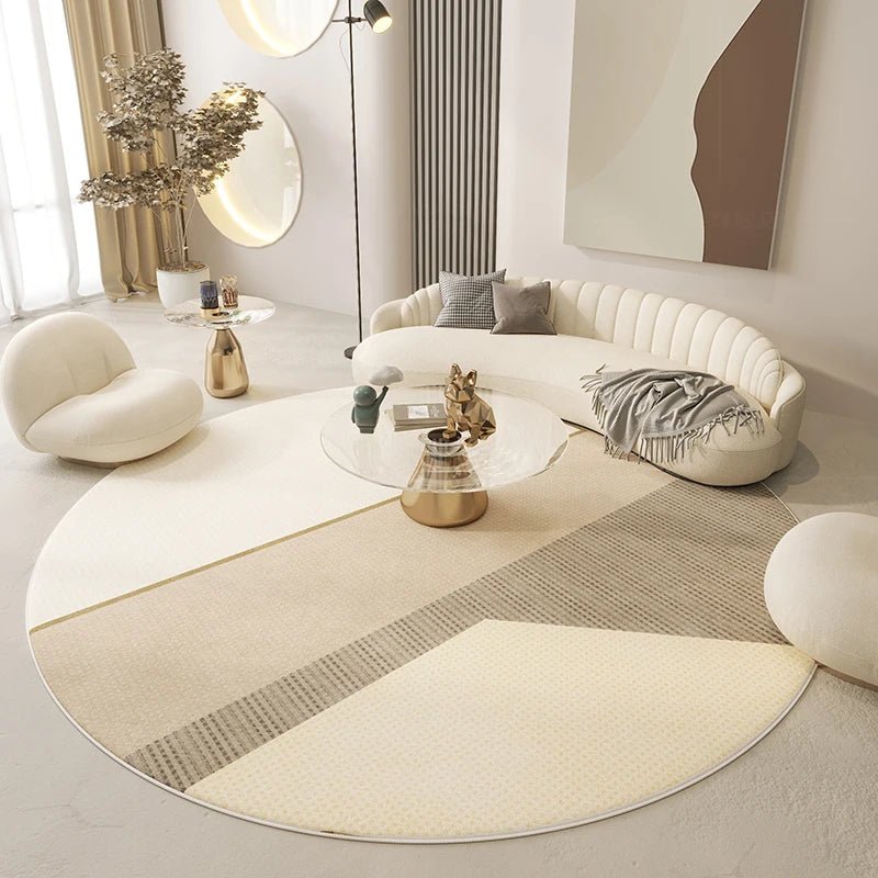 Tapis de Salon Rond Scandinave Moderne - Mon Tapis Design