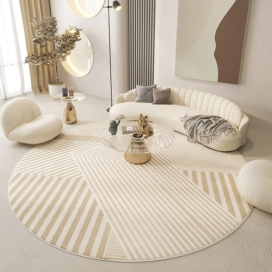 Tapis de Salon Rond Scandinave Subtil - Mon Tapis Design