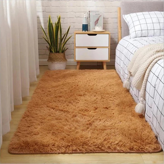 Tapis Shaggy Marron Clair - Mon Tapis Design